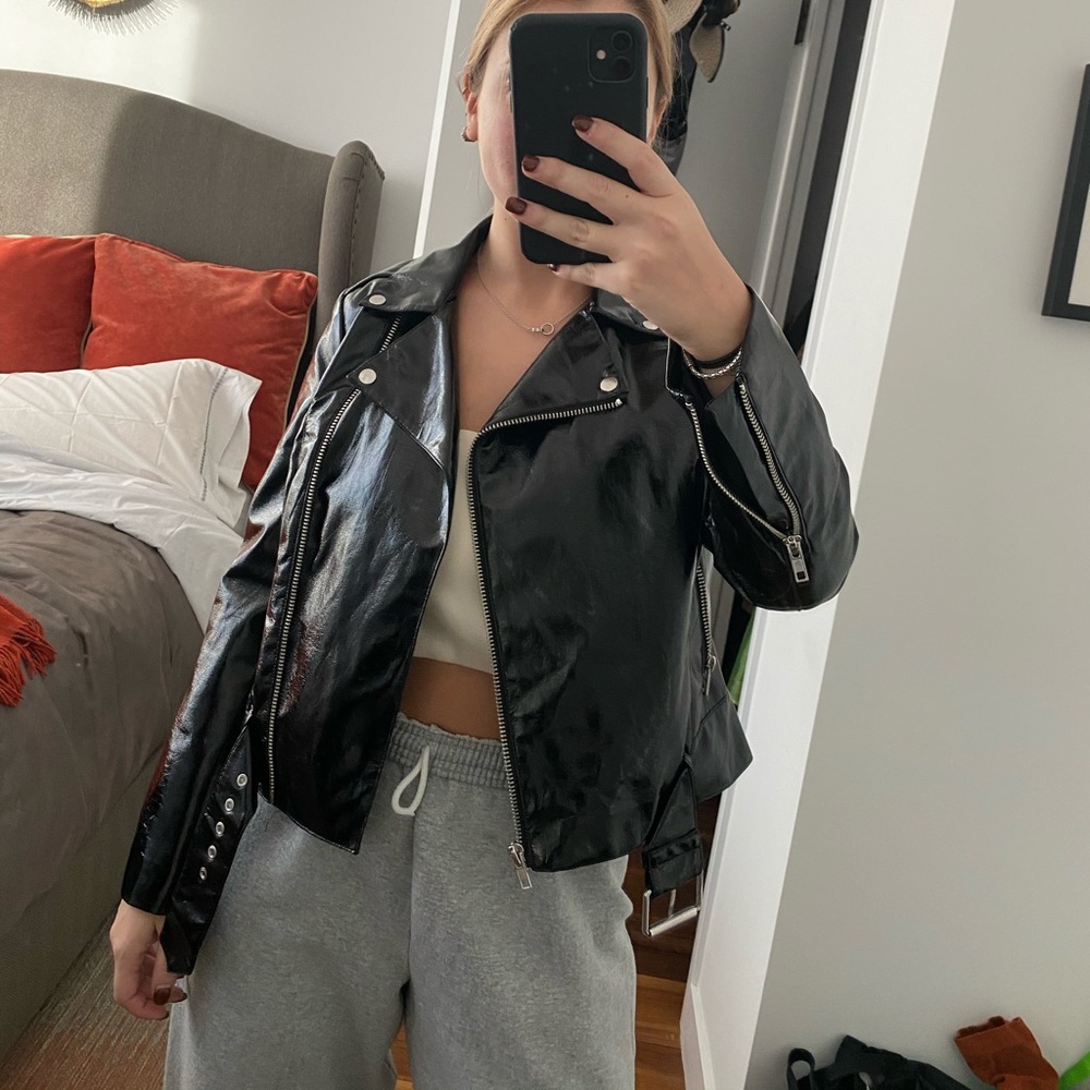 BB Dakota vinyl moto jacket